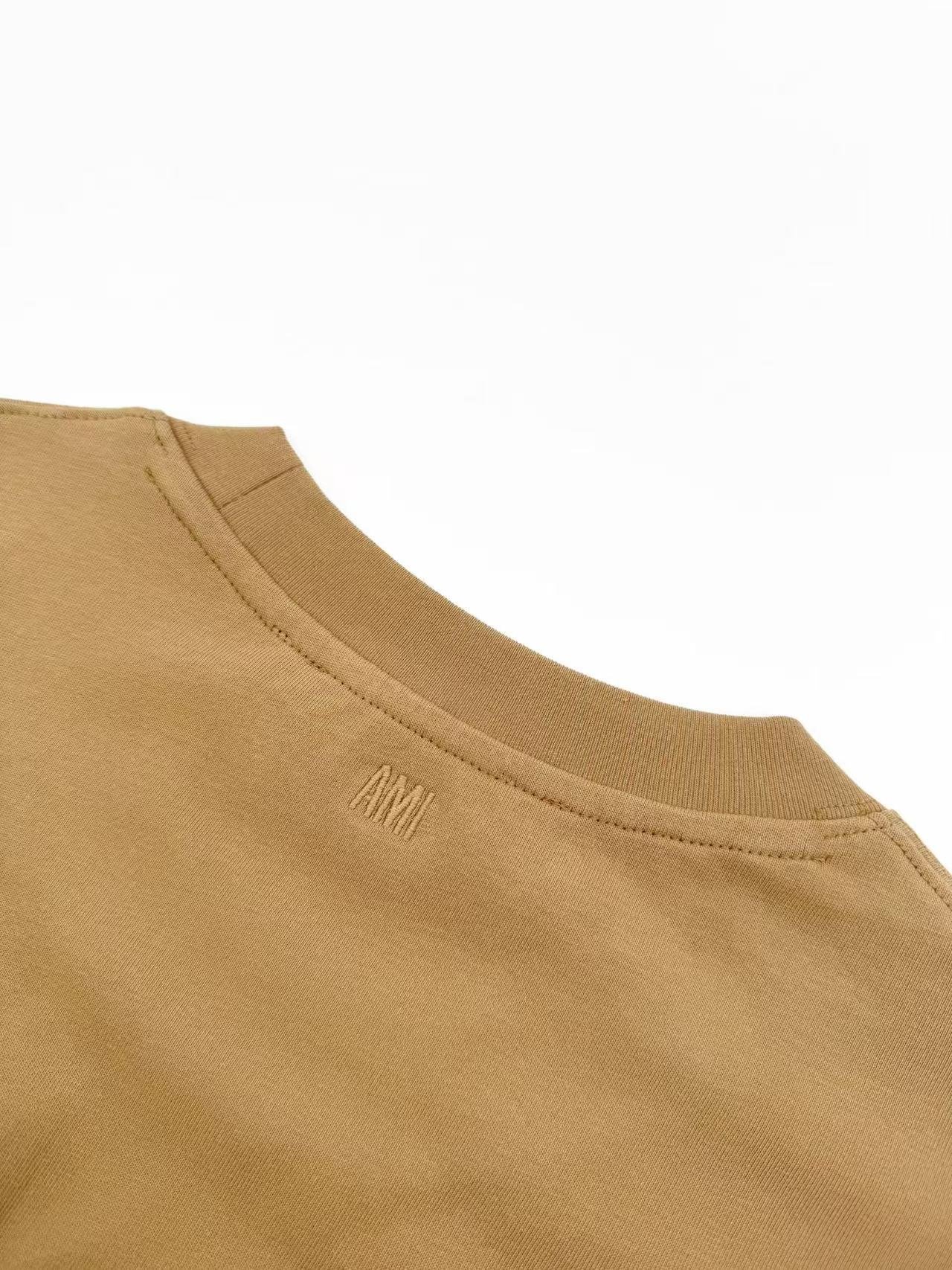 Ami Paris Love Embroidery Short Sleeve ShirtM6032708 - Image 9