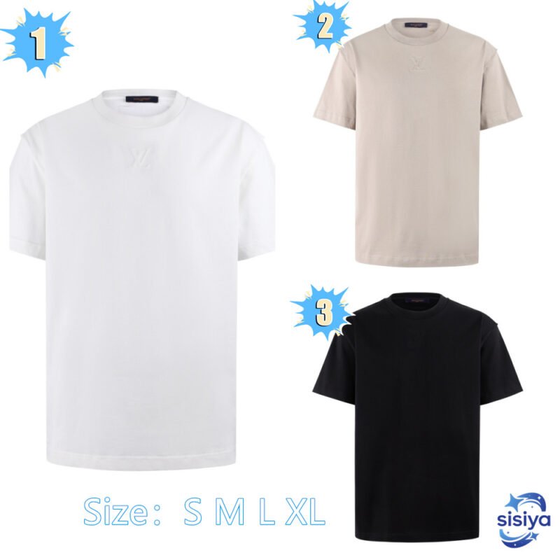 LOUIS VUITTON 26SSRuffled crew-neck short-sleeved T-shirt M6031501