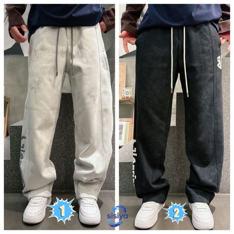 Balenciaga Custom Fabric Brand Classic LOGO Casual PantsM6031804