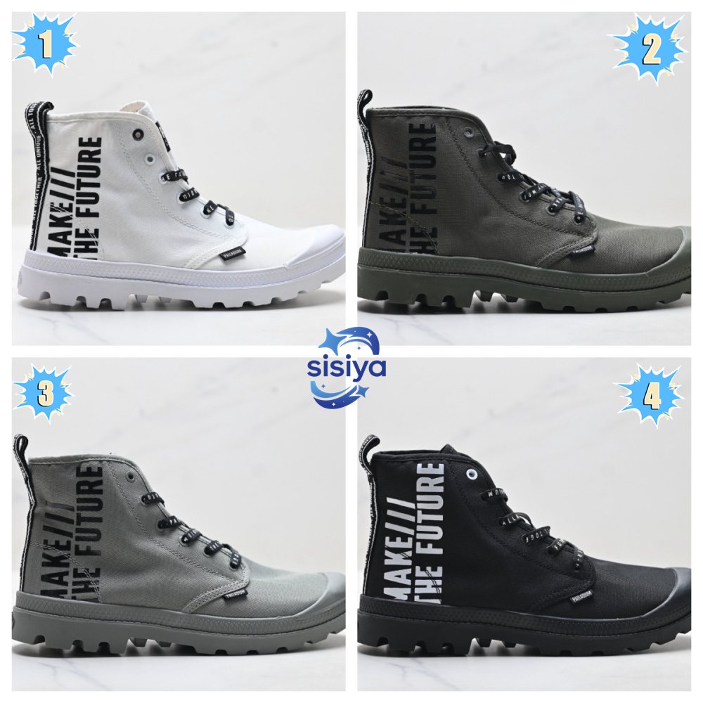 Palladium Pampa Hi Future Casual Slip-On Anti-Slip High-Top Canvas ShoesB6031806