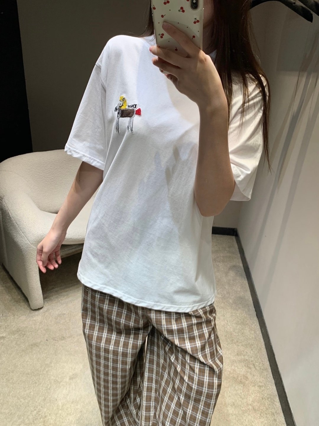 Dior T-Shirt with Horse Embroidery W6040403 - Image 6