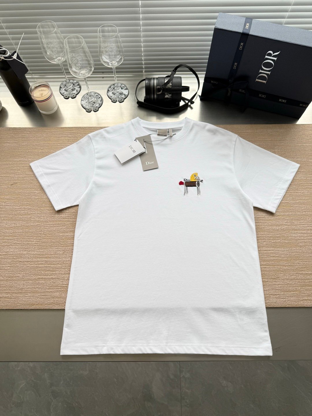 Dior T-Shirt with Horse Embroidery W6040403 - Image 4