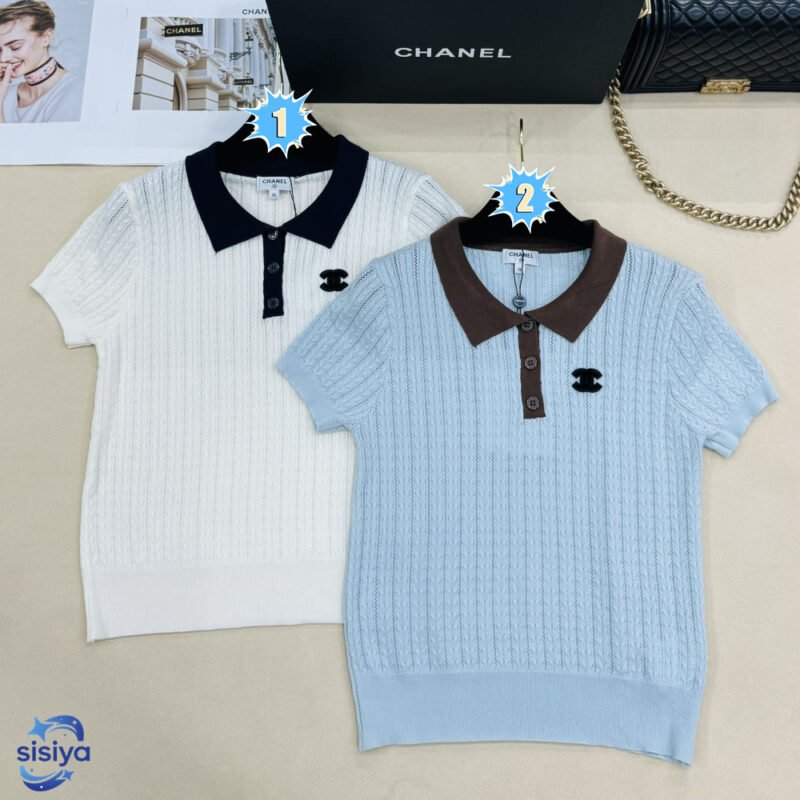 Chanel wool short-sleeved Polo shirt W6040604