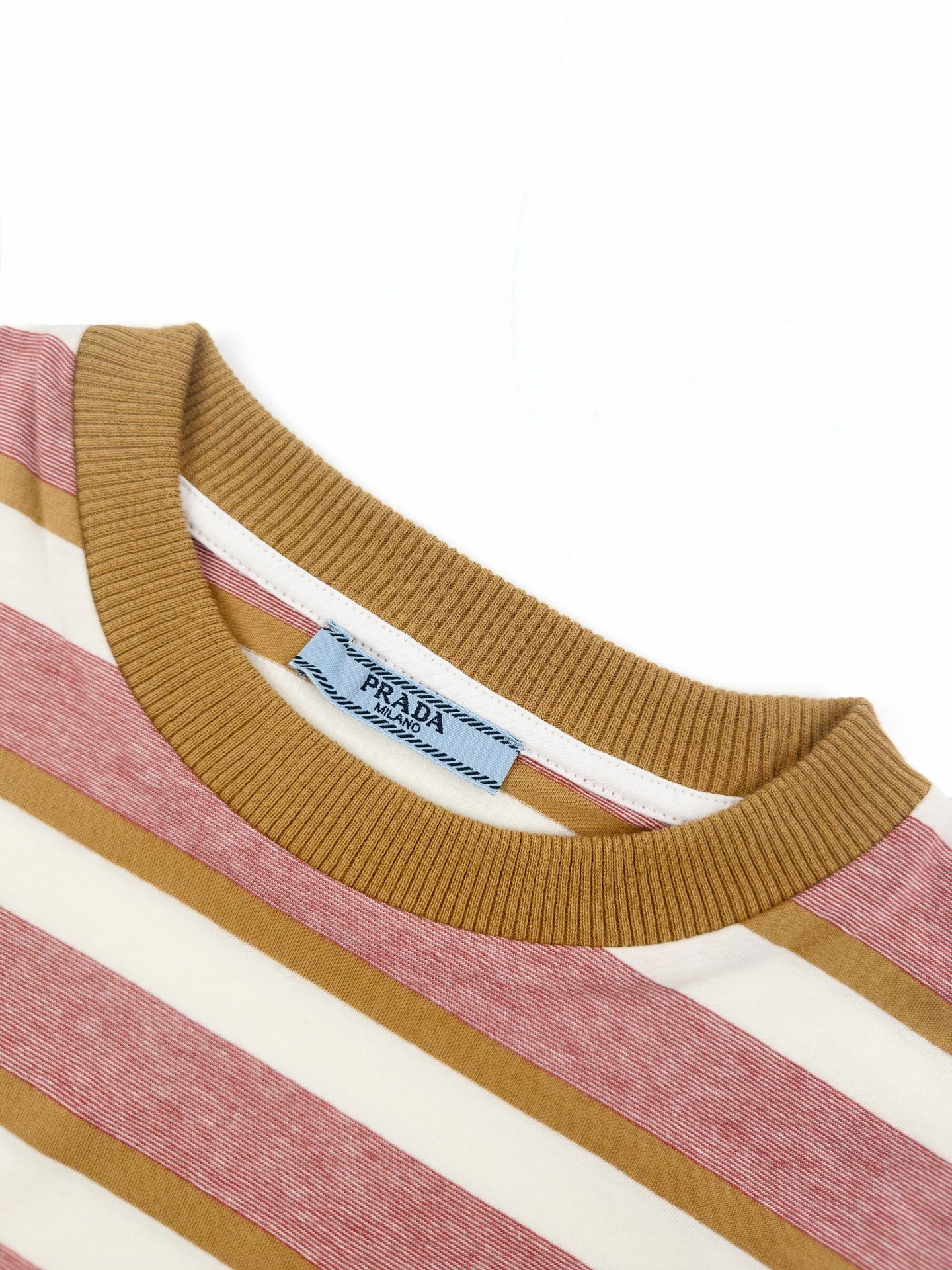 Prada logo striped short sleeve shirtW6042103 - Image 9