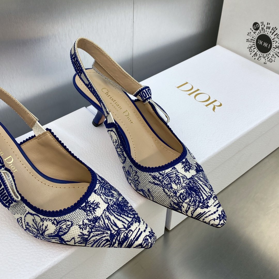 Dior J'a Canvas Slingback Pump B6042104 - Image 4