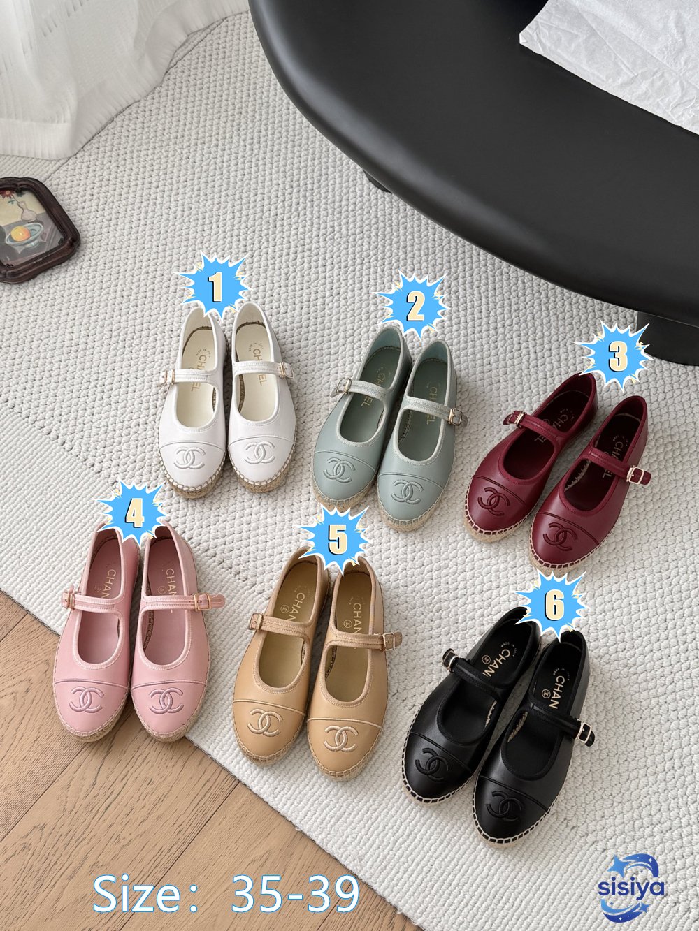 Chanel Mary Janes doll shoes B6042202
