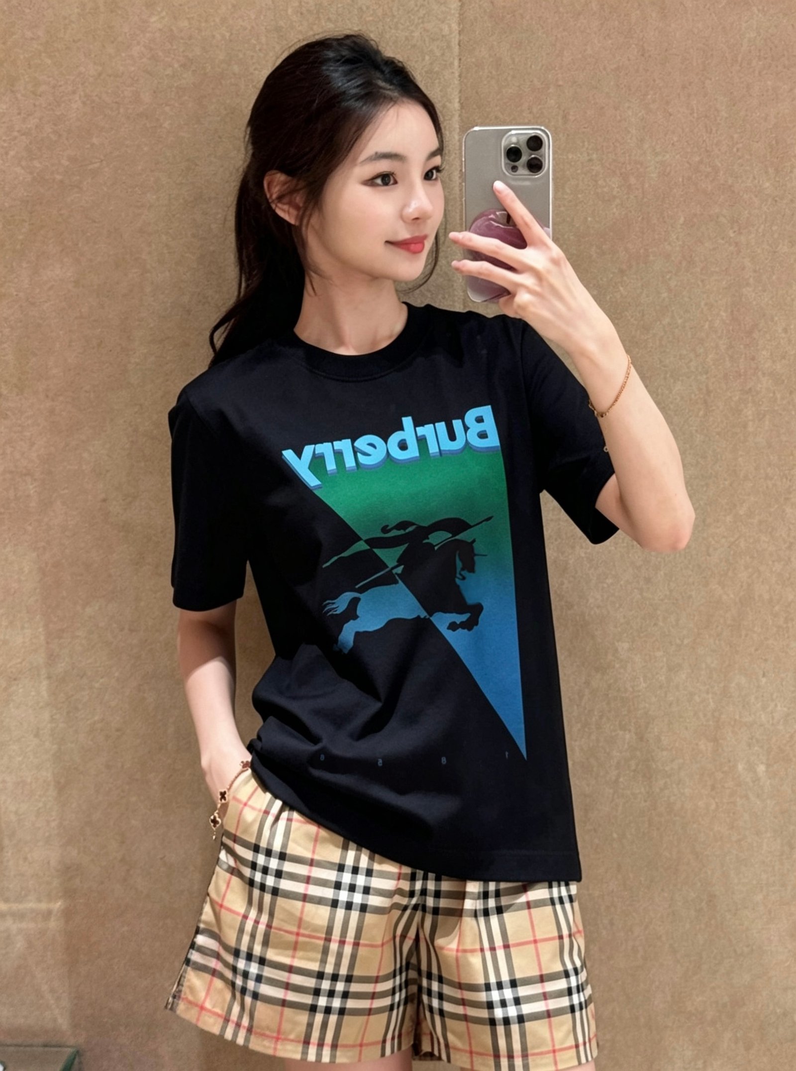 BBR Gradient Inverted Triangle Round Neck Short SleeveW6042701 - Image 5