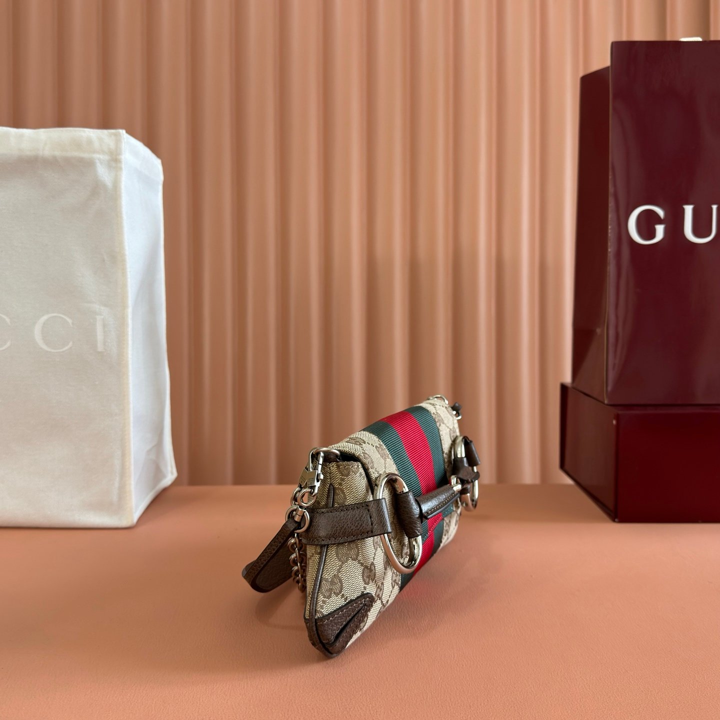 Gucci Small Horsebit Chain Shoulder Bag B6042703 - Image 9