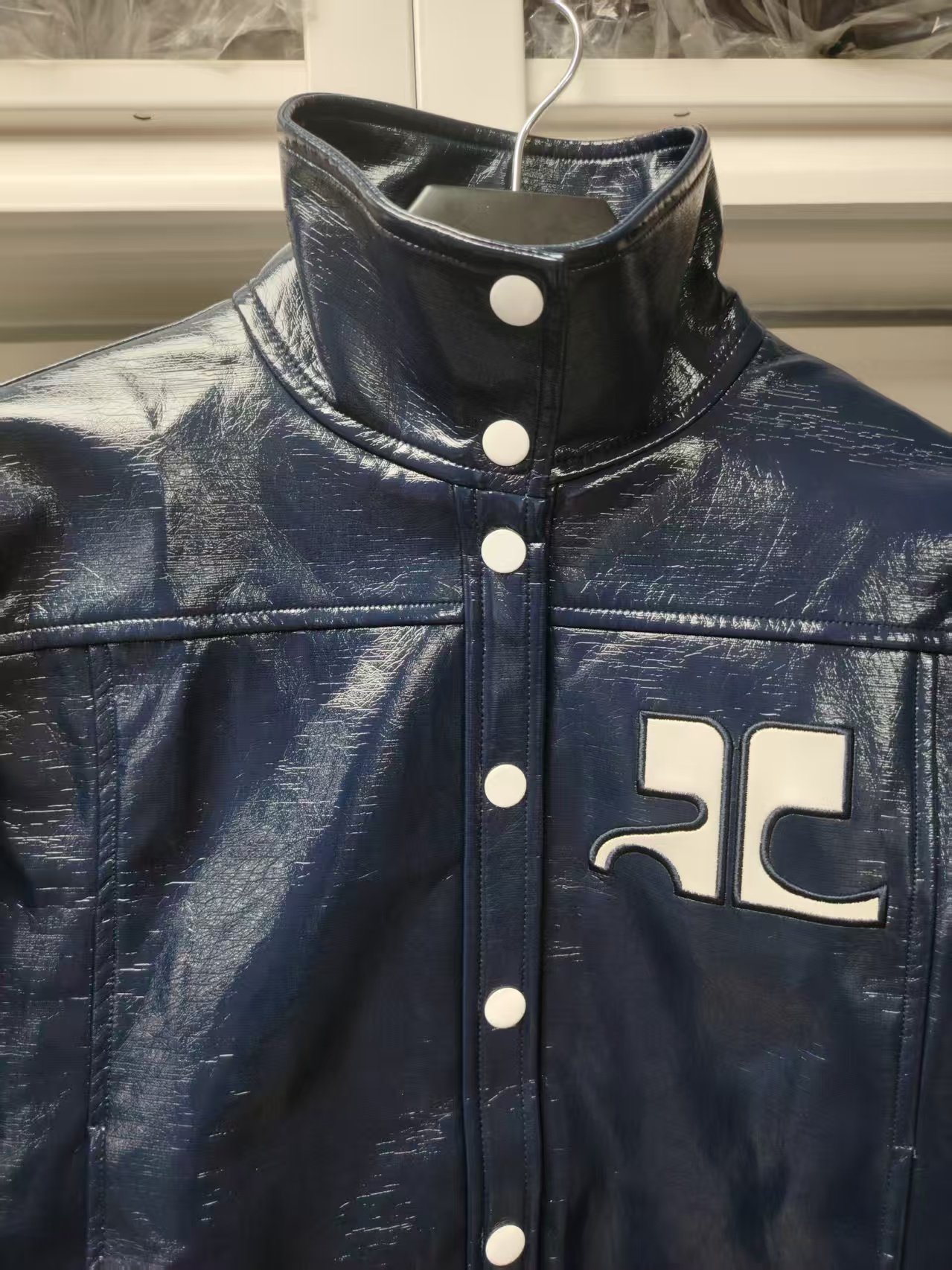 2026 New Style Leather Short Sleeve CollarW6040106 - Image 10