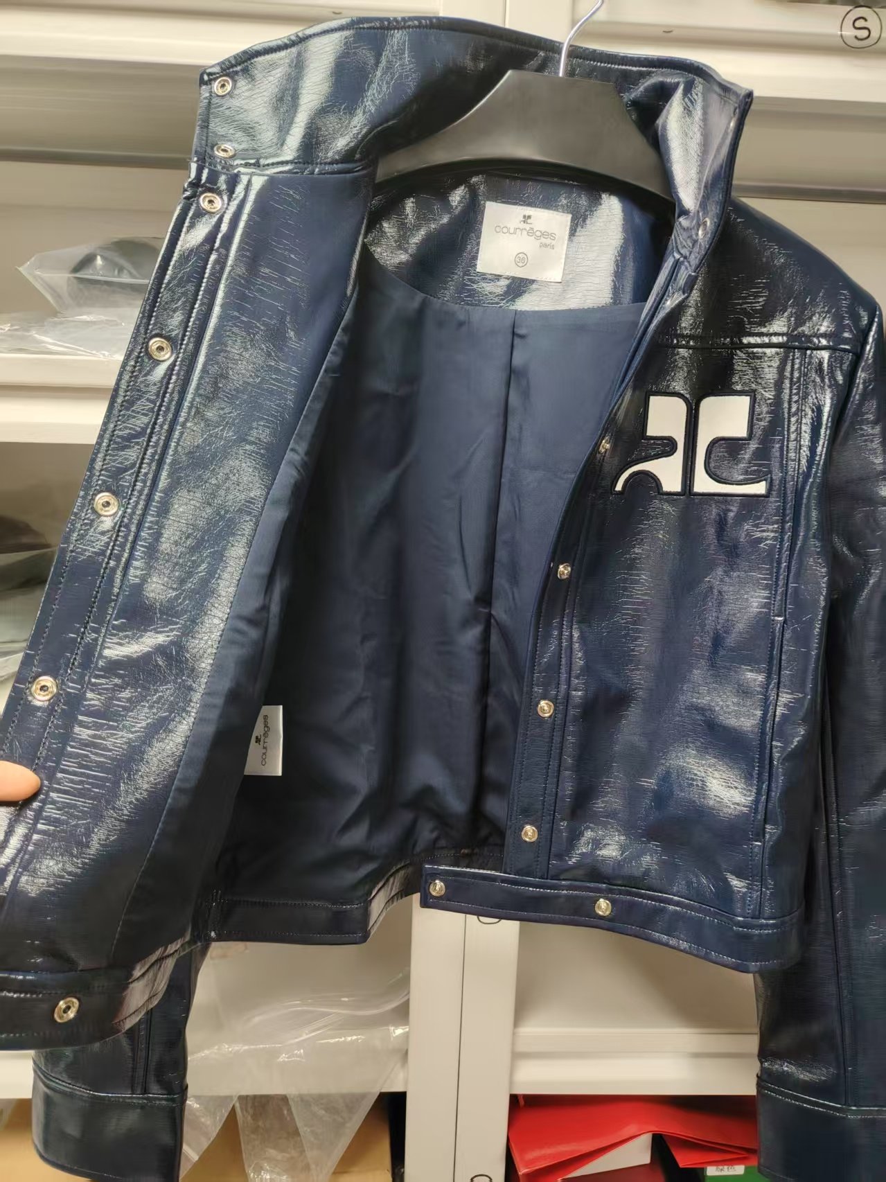 2026 New Style Leather Short Sleeve CollarW6040106 - Image 13