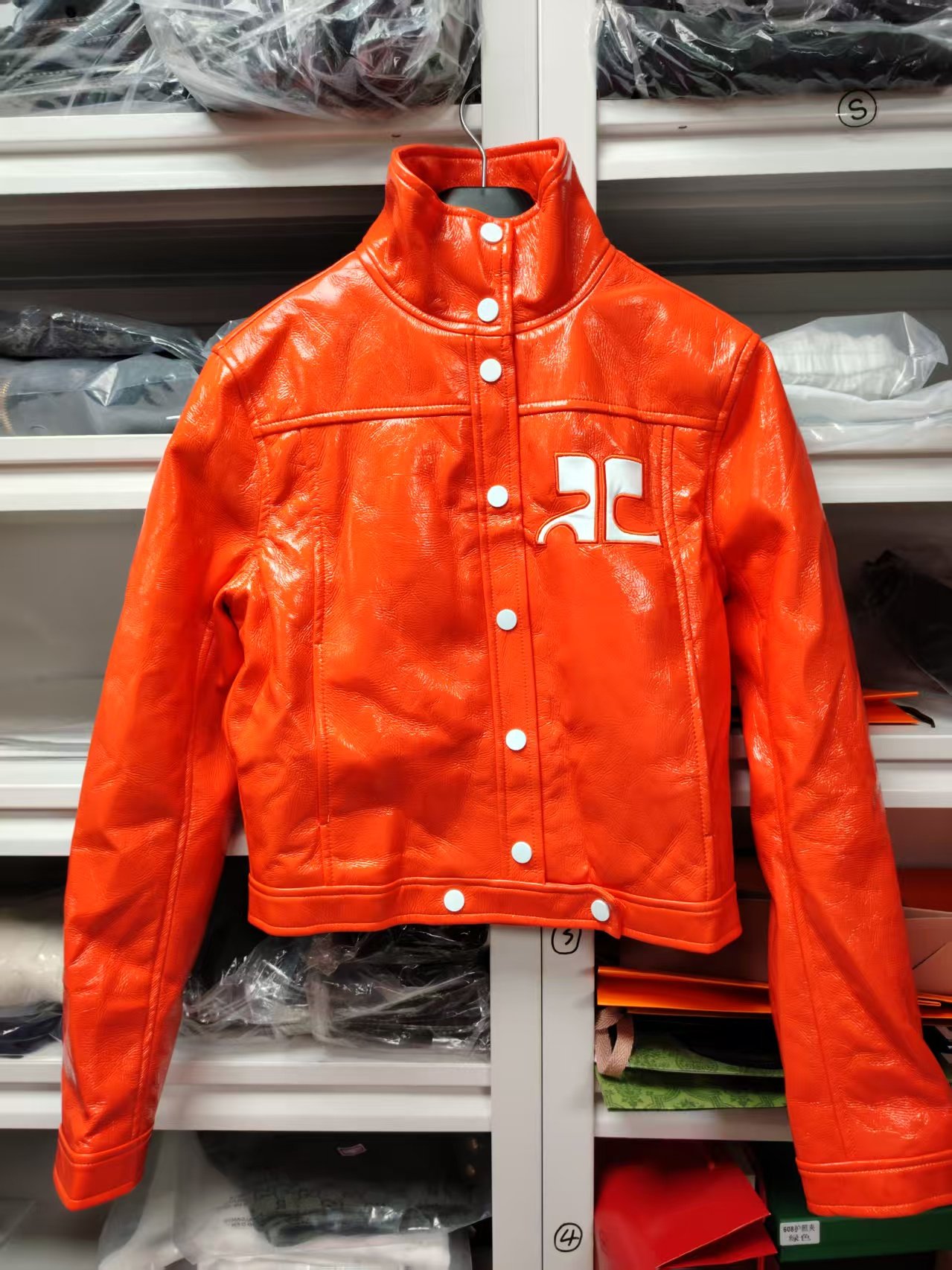 2026 New Style Leather Short Sleeve CollarW6040106 - Image 7