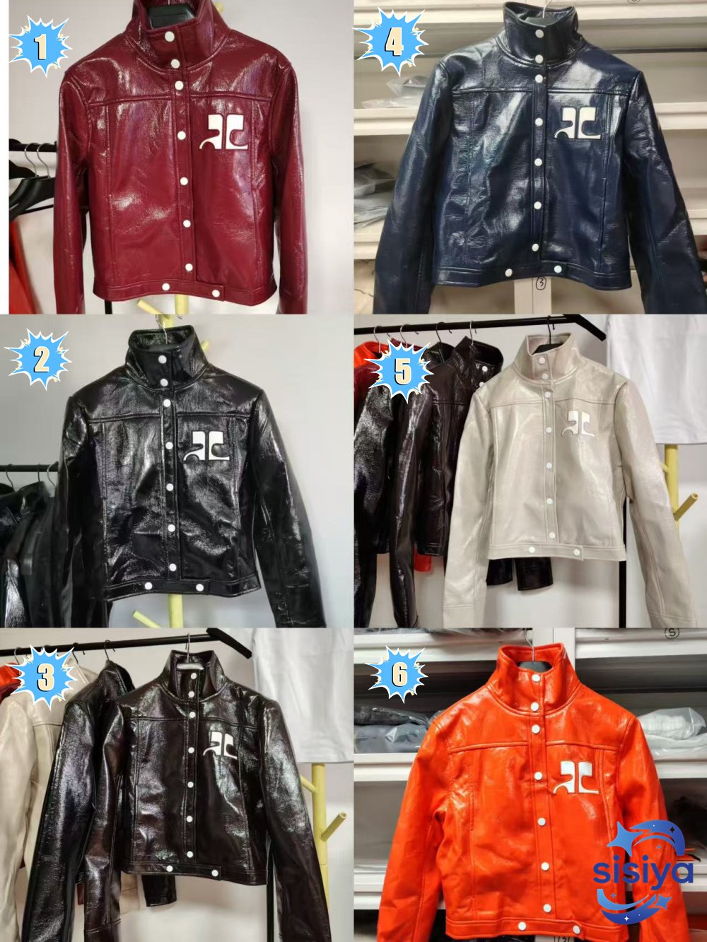 2026 New Style Leather Short Sleeve CollarW6040106