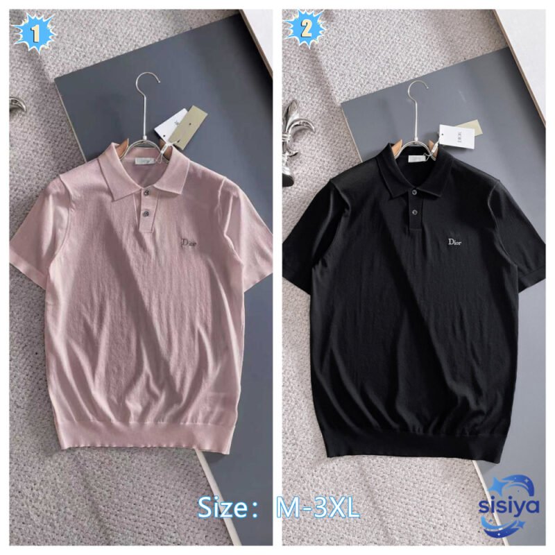 DIORI🇮🇹 Collared POLO Sweater Short SleeveM6042301