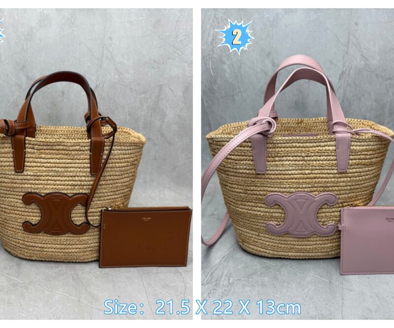 Celine Teen Supple Panier - Leather and Cowhide Handbag B6041501