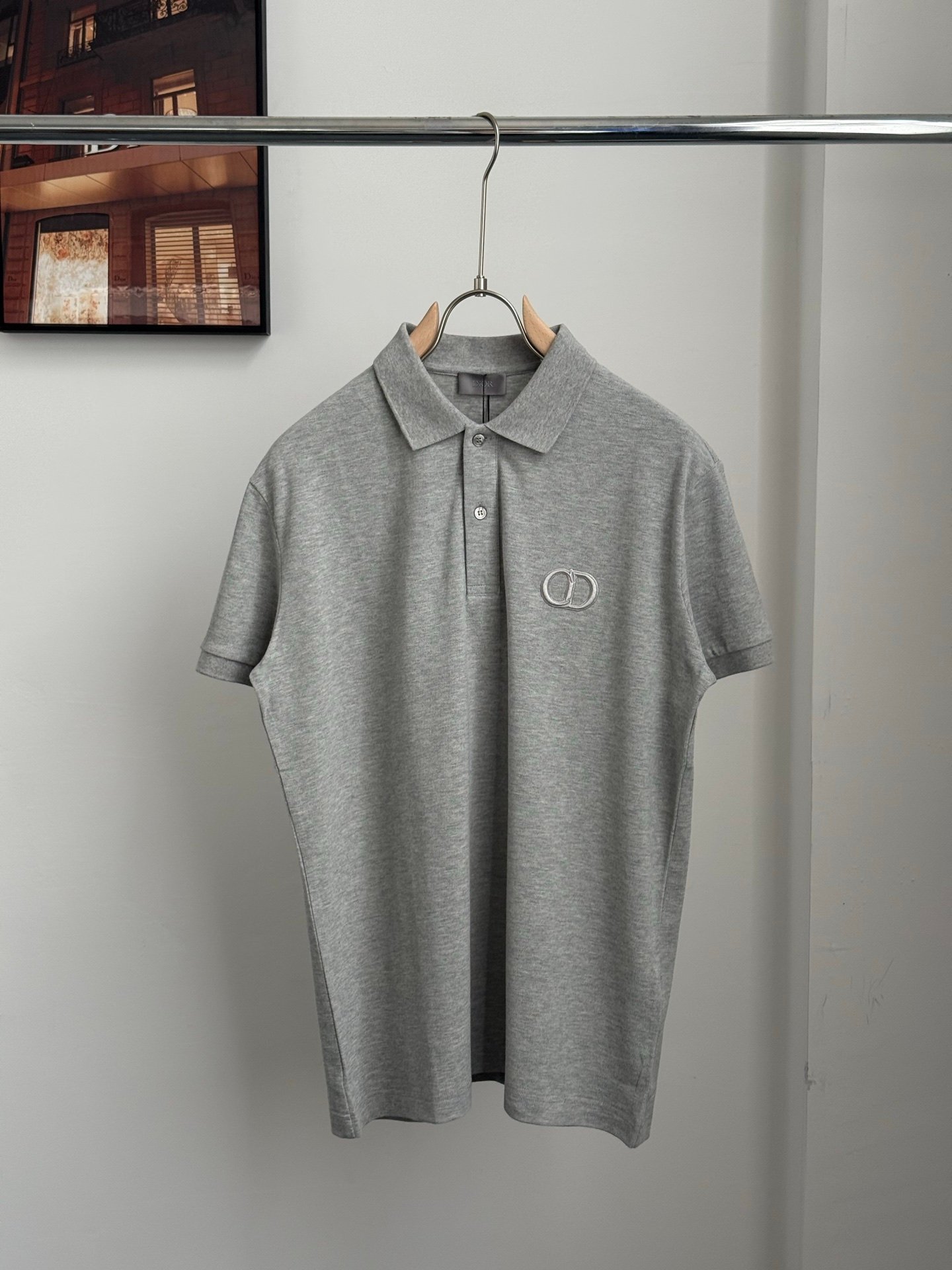 Dior style CD embroidered Polo shirt M6050306 - Image 5
