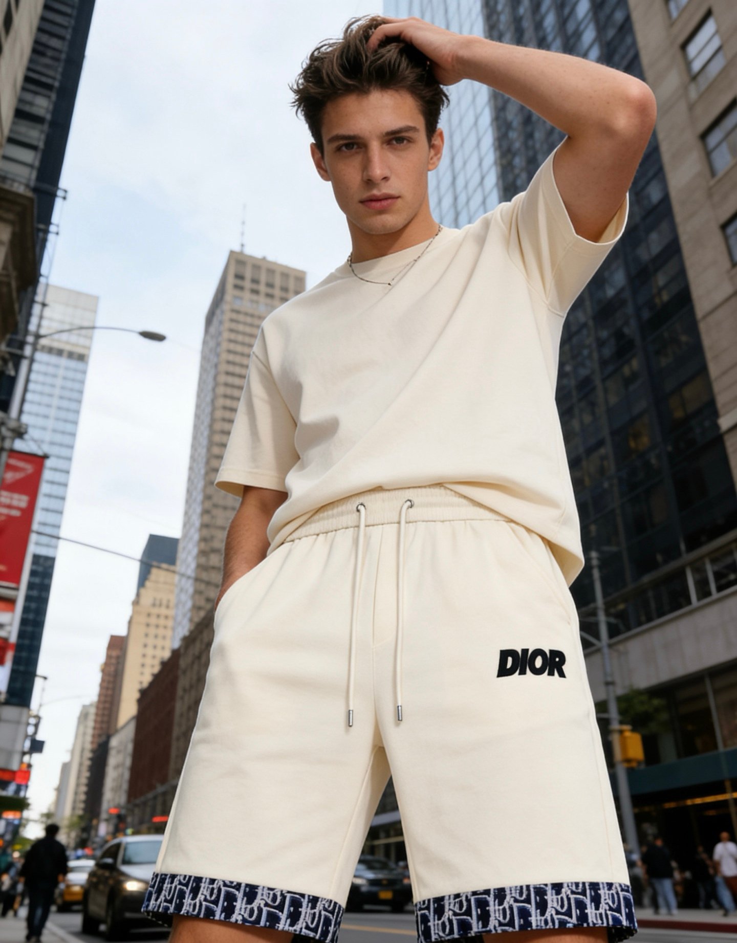 Dior shorts~~ fabric with skin-like texture and breathability for functional useM6050307 - Image 2