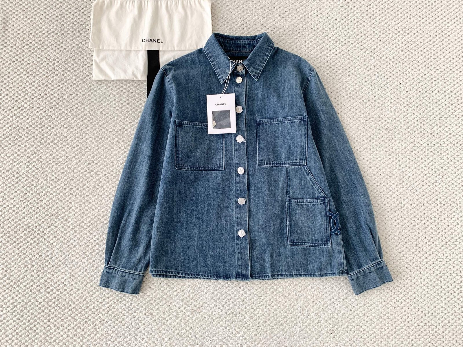 Chanel Blue Denim Jacket W6050401