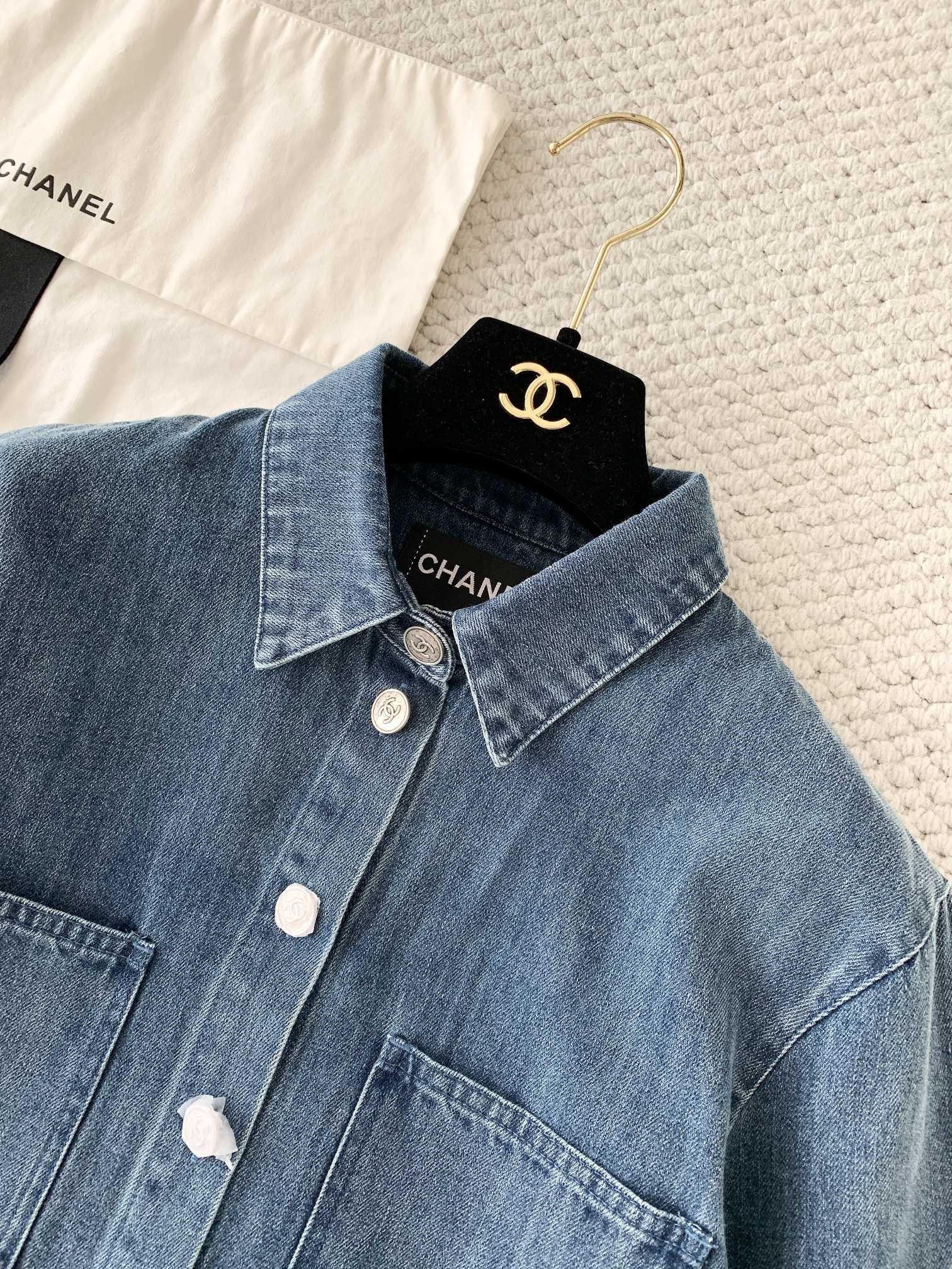 Chanel Blue Denim Jacket W6050401 - Image 3