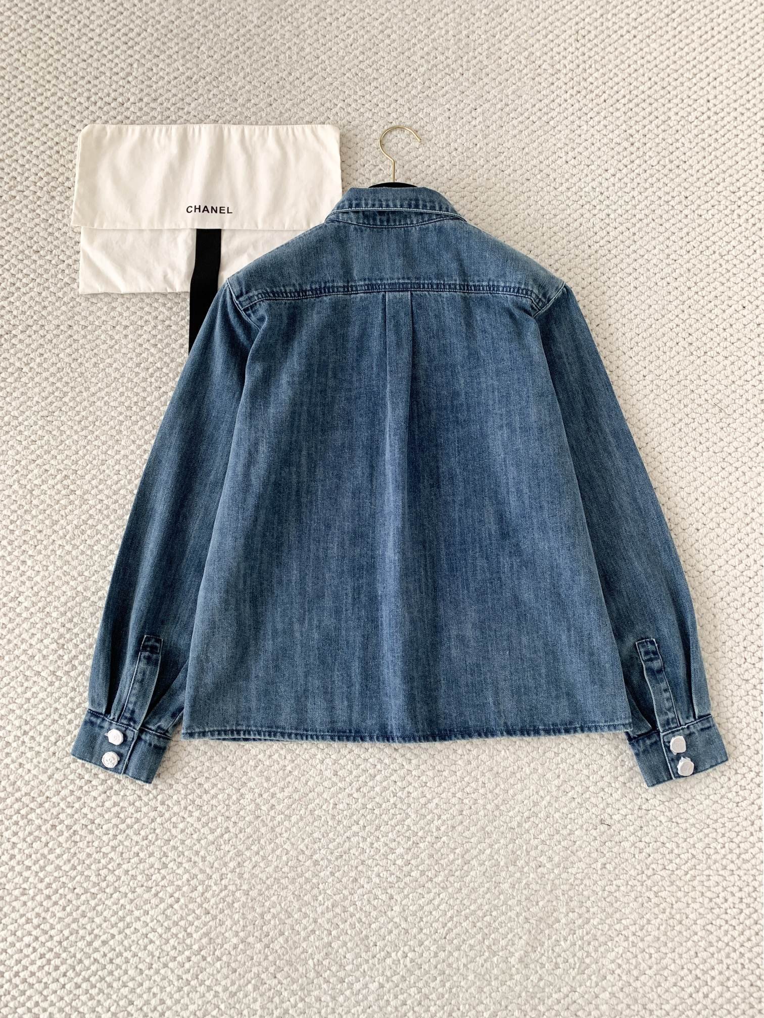 Chanel Blue Denim Jacket W6050401 - Image 4