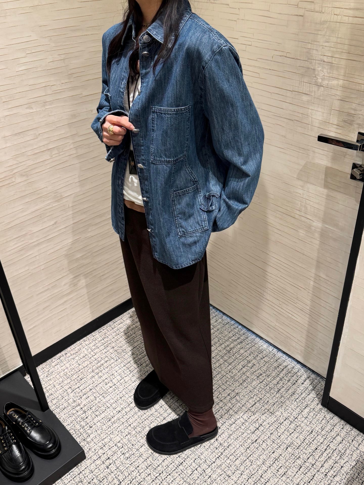 Chanel Blue Denim Jacket W6050401 - Image 5