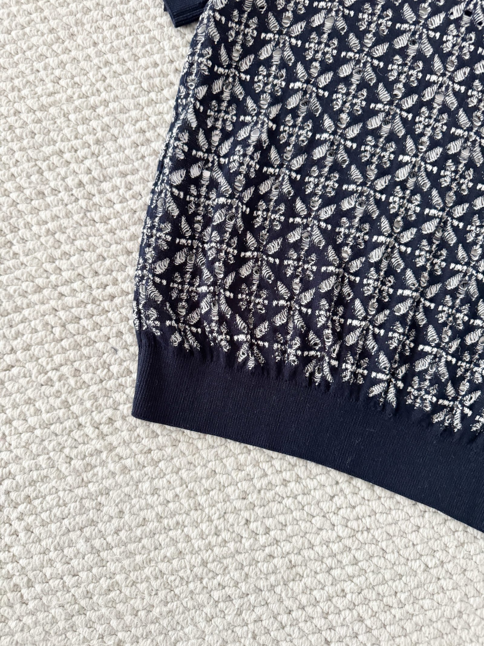 Dioriviera Deep Blue Short-Sleeved Knitted Shirt W6050503 - Image 5