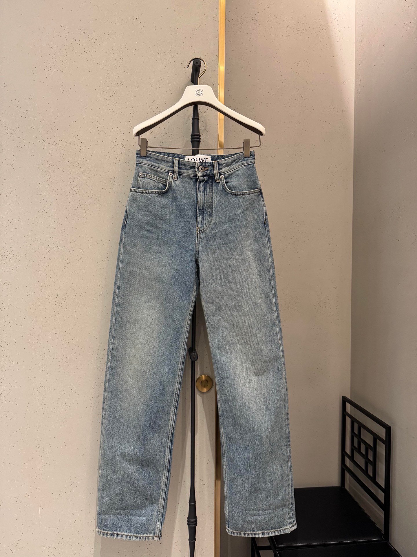 Loewe Anagram Embroidered Denim PantsM6050501 - Image 12