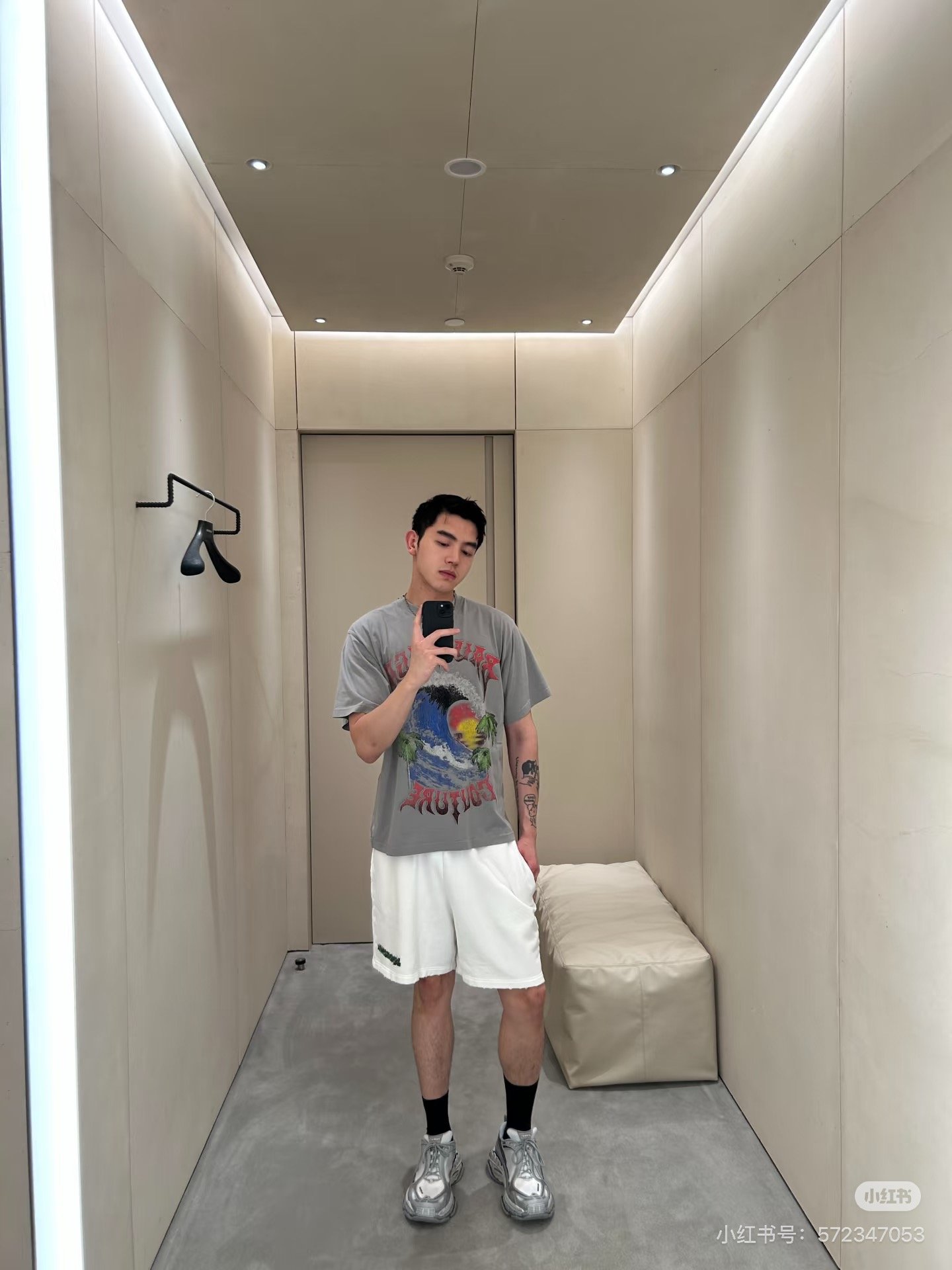 Balenciaga 26ss Spring/Summer New Collection Shorts with Elastic Waistband M6050503 - Image 3