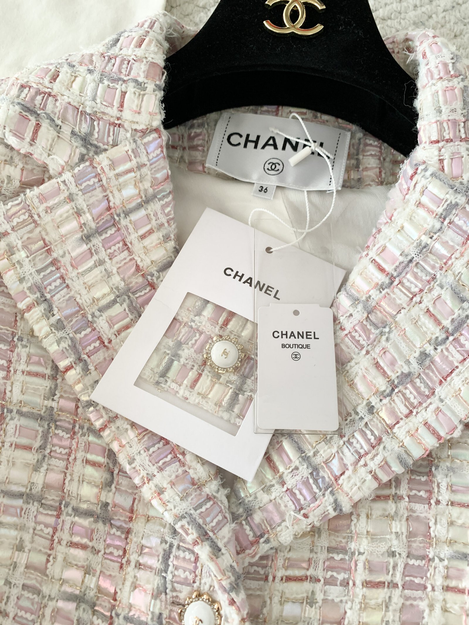 Chanel Jacket - Cotton tweed W6050601 - Image 5