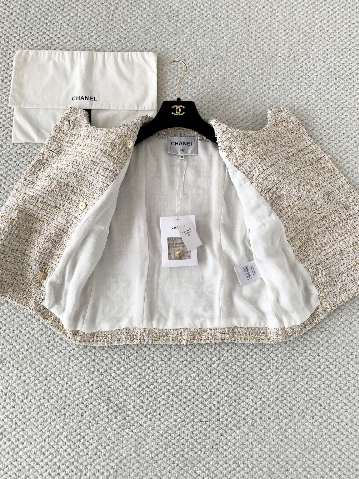 Chanel embroidered twill cotton blouse with short sleeves W6050602 - Image 4