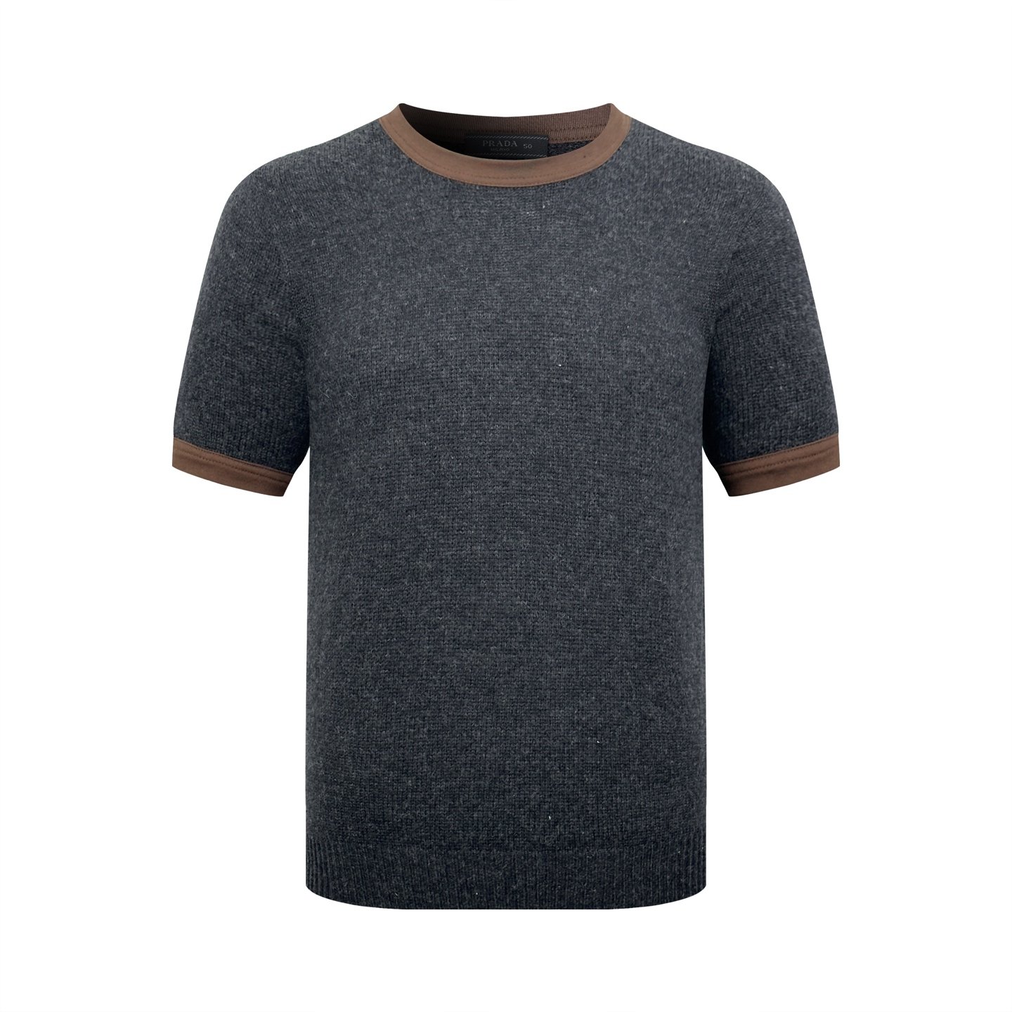 Prada Triangle Logo Short-Sleeved Sweater M6050606