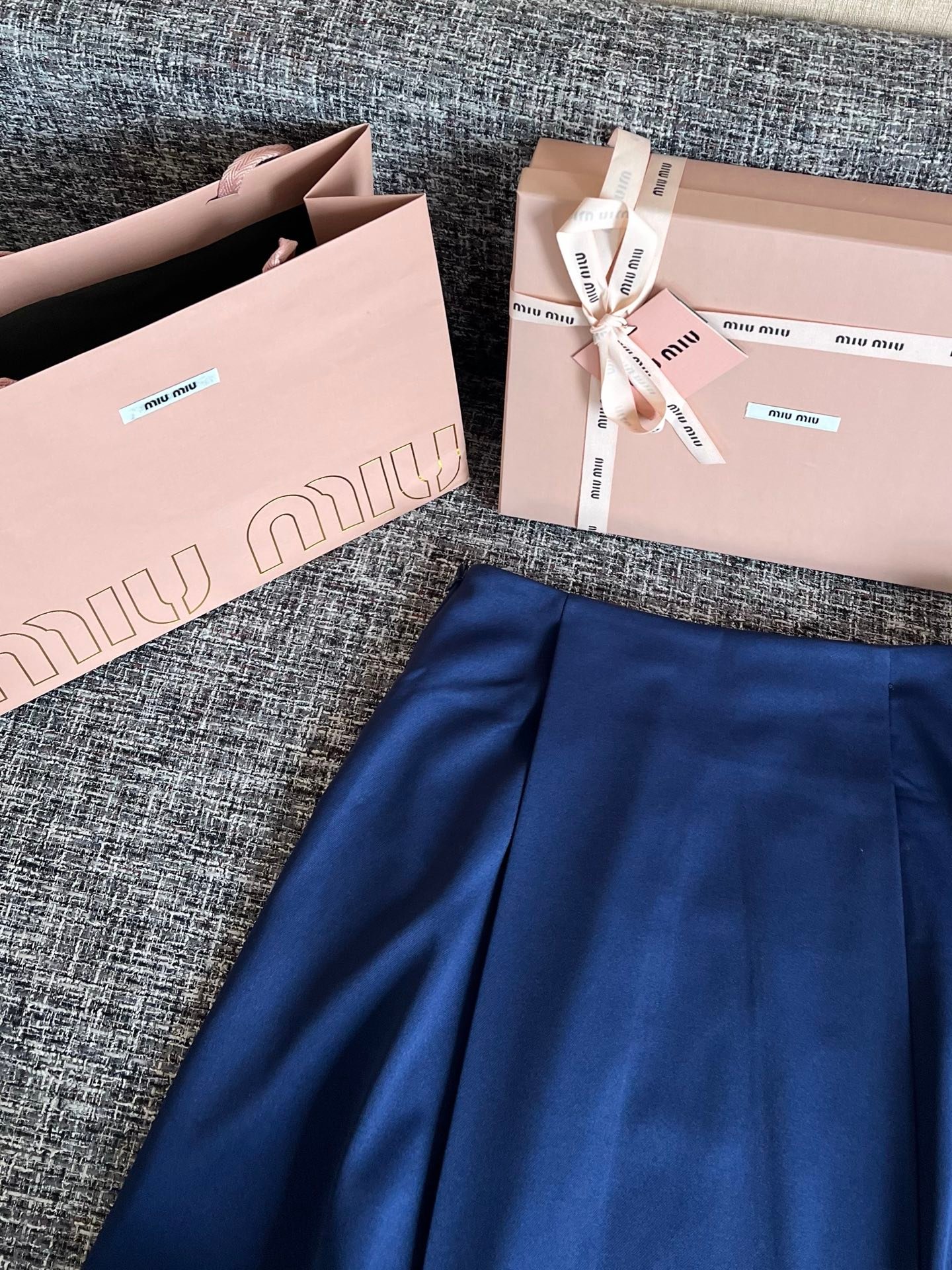 Miu Miu deep blue A-line skirt W6050804 - Image 3