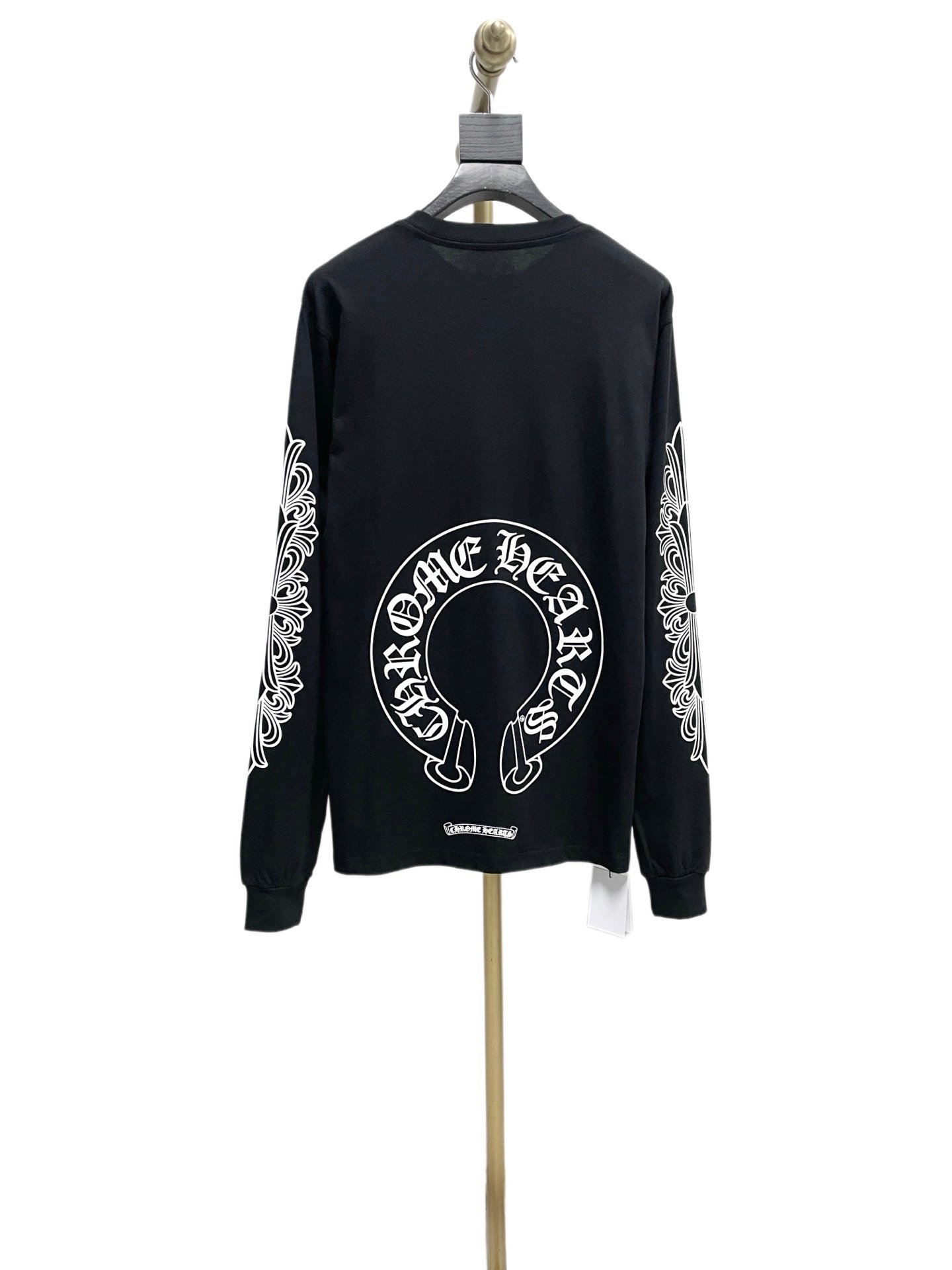 Chrome Hearts Cross-Striped Armprint Long-Sleeved T-shirt M6050804 - Image 4