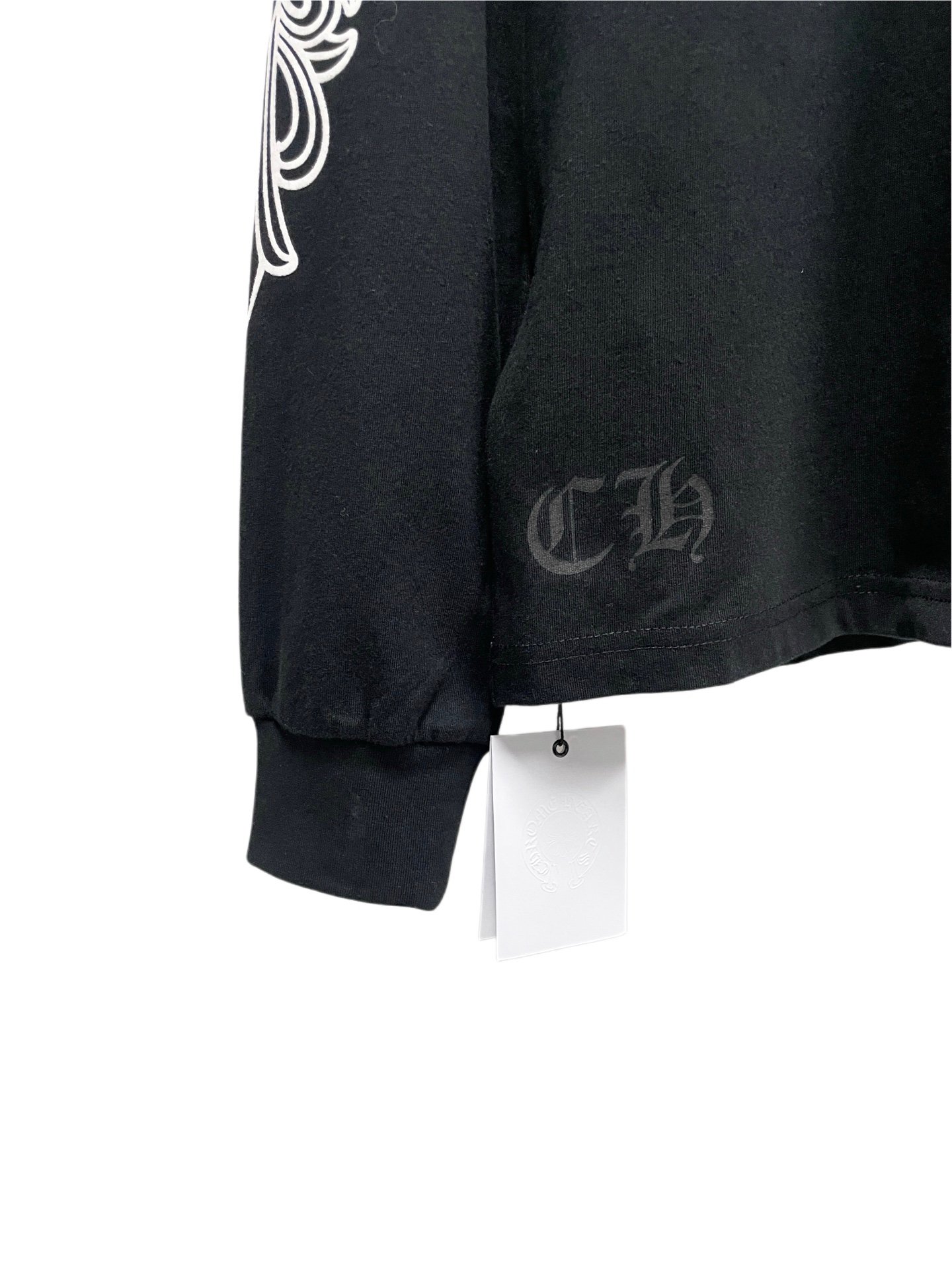 Chrome Hearts Cross-Striped Armprint Long-Sleeved T-shirt M6050804 - Image 7