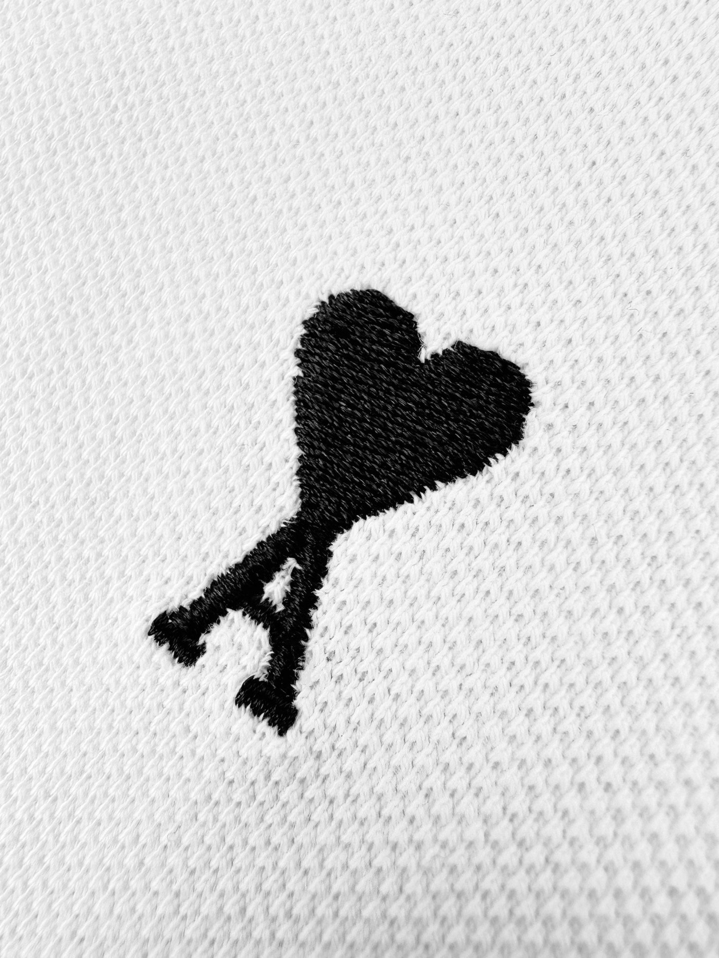 Ami Paris Embroidered Logo Polo Shirt M6051305 - Image 10
