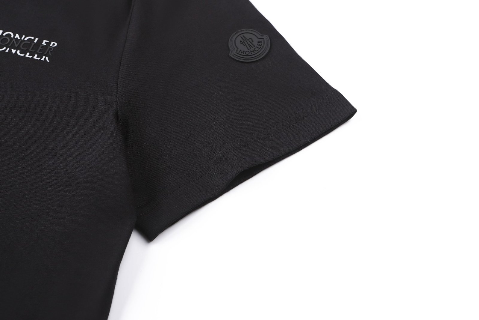 MONCLER 26SS Cotton Logo Embroidered Knit T-shirt M6051403 - Image 15