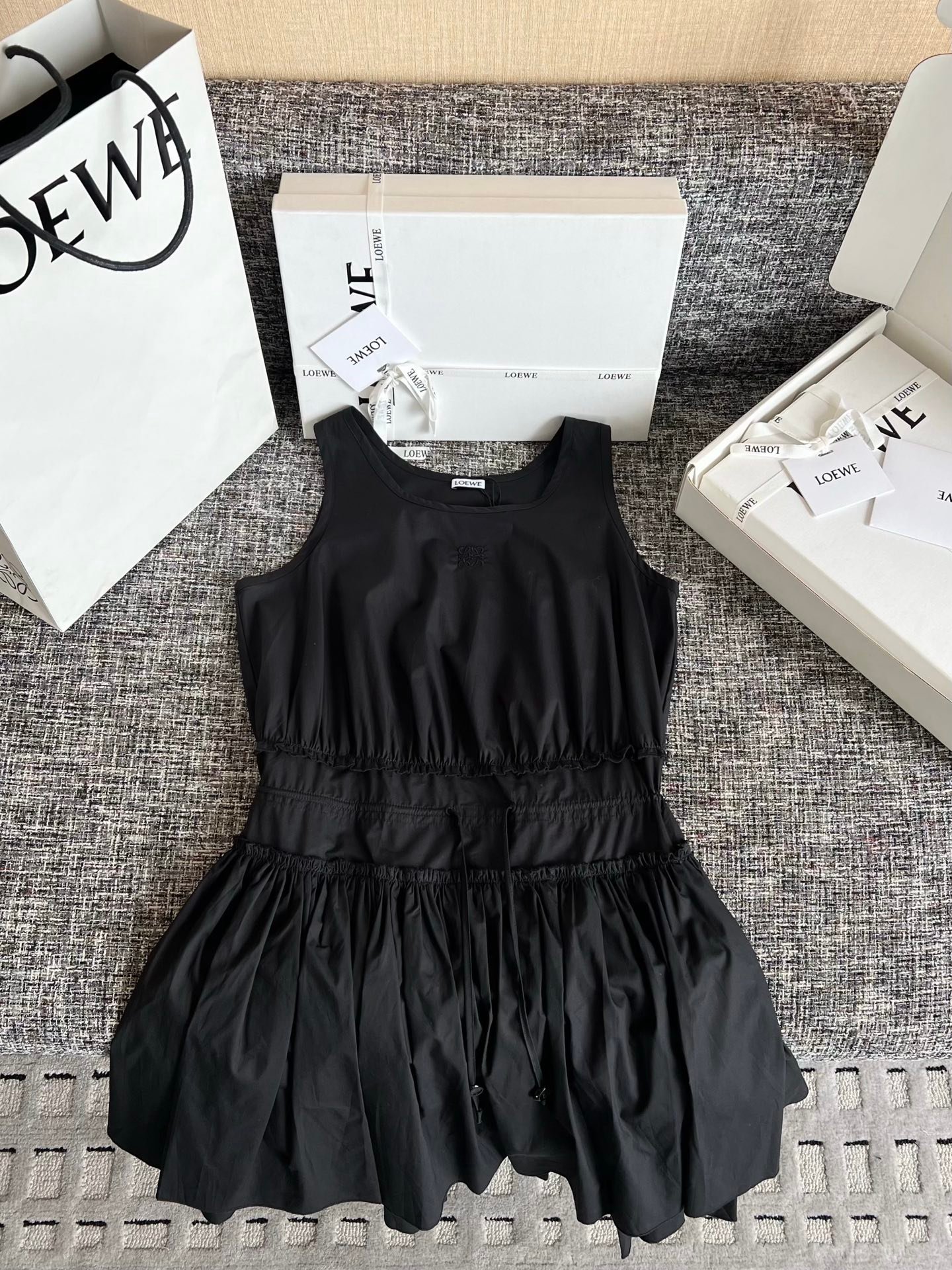 LOEWE Cotton Blouse Mini Dress W6051403