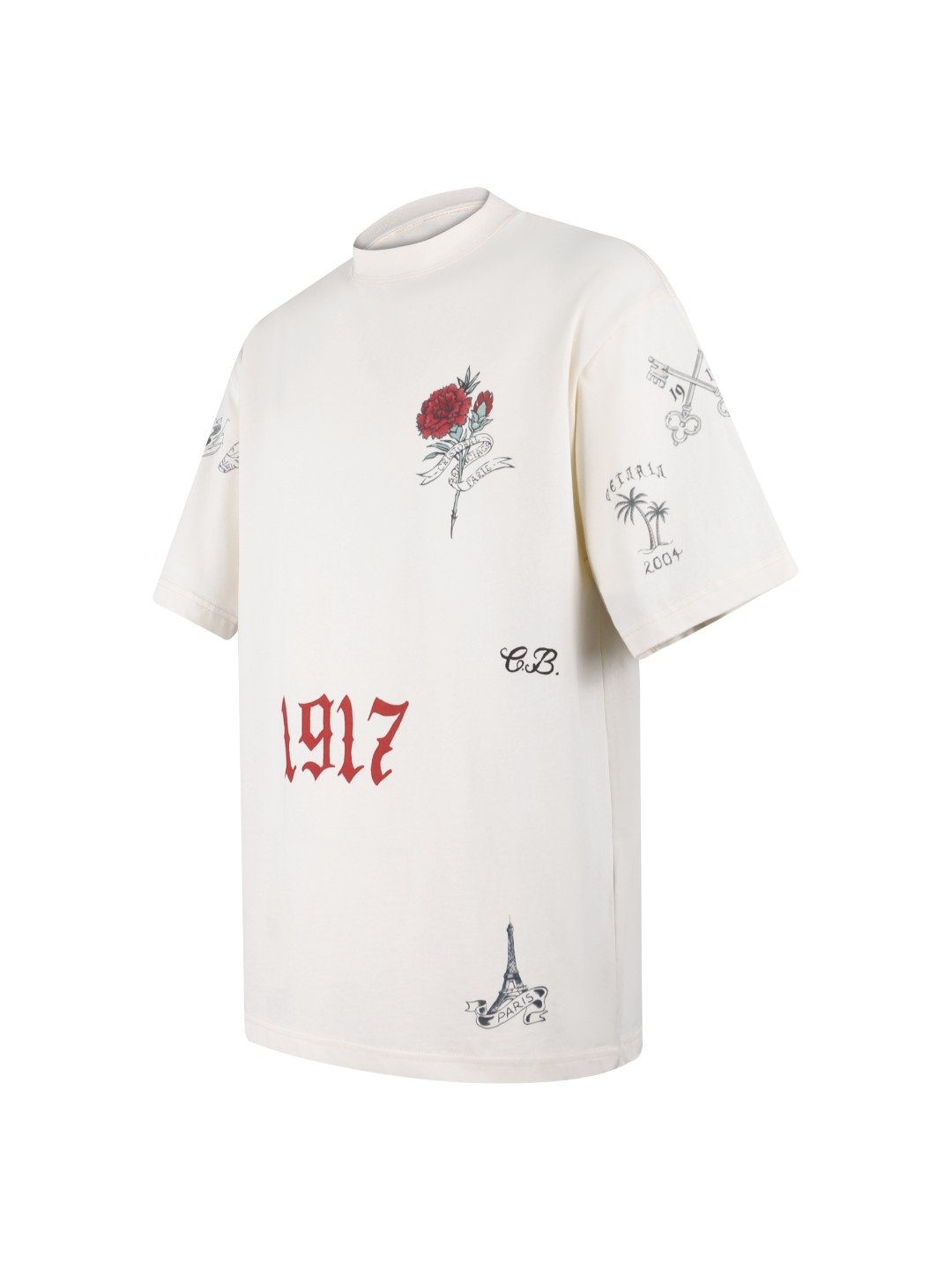 BALENCIAGA 2026 Spring/Summer Collection Tattoo Pattern Knit T-Shirt M6051906 - Image 6
