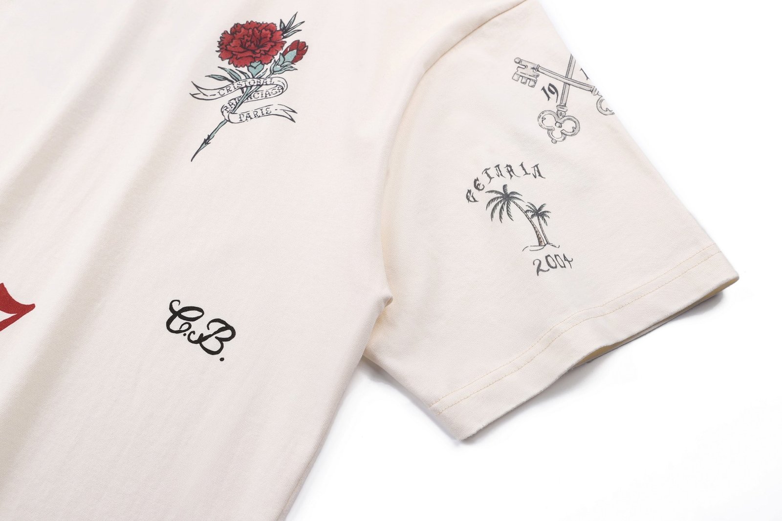 BALENCIAGA 2026 Spring/Summer Collection Tattoo Pattern Knit T-Shirt M6051906 - Image 10