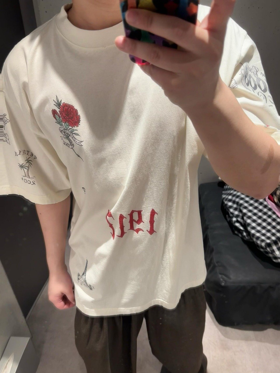 BALENCIAGA 2026 Spring/Summer Collection Tattoo Pattern Knit T-Shirt M6051906 - Image 4
