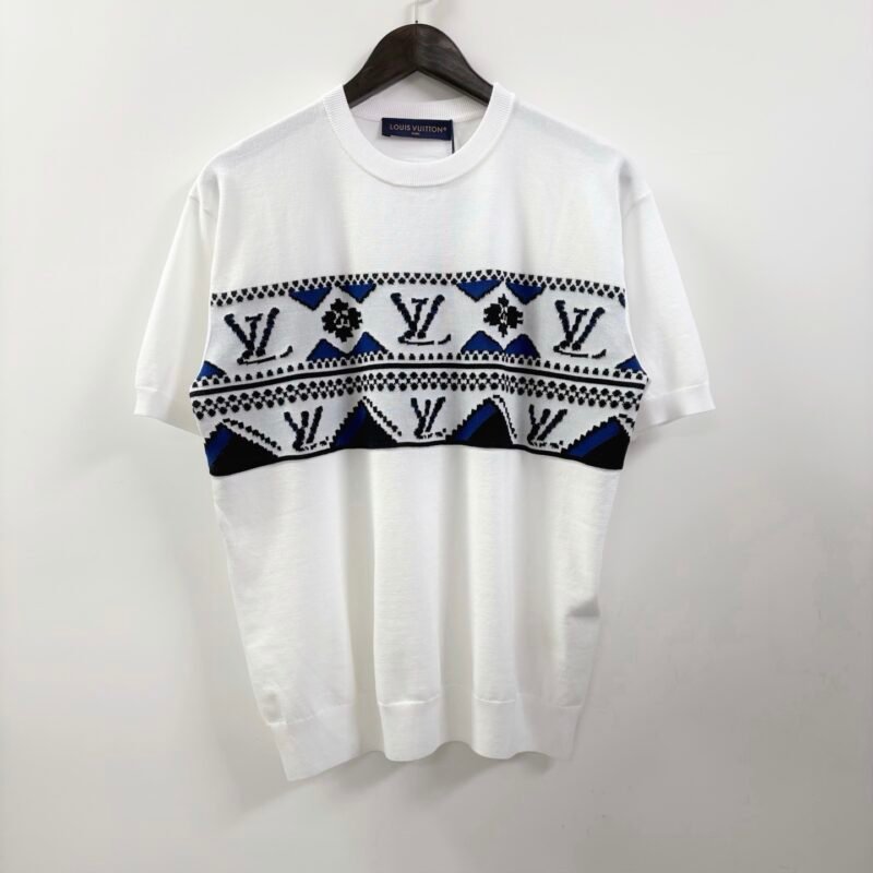 26SS New Louis Vuitton Silk Print Letter Sleeveless Shirt M6052008