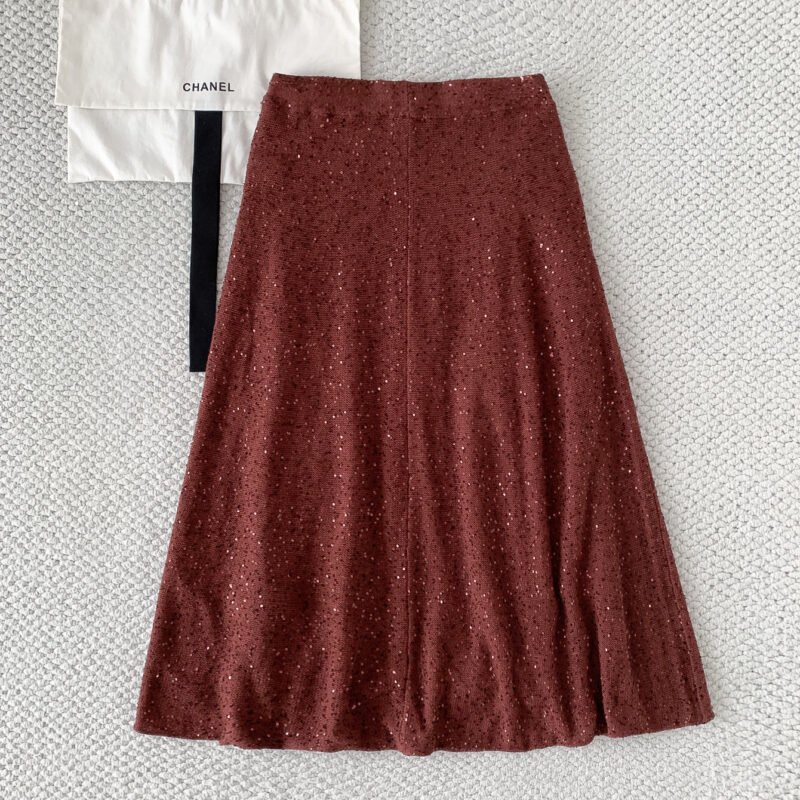Brunello Cucinelli sequined knitted mid-length dress W6052004