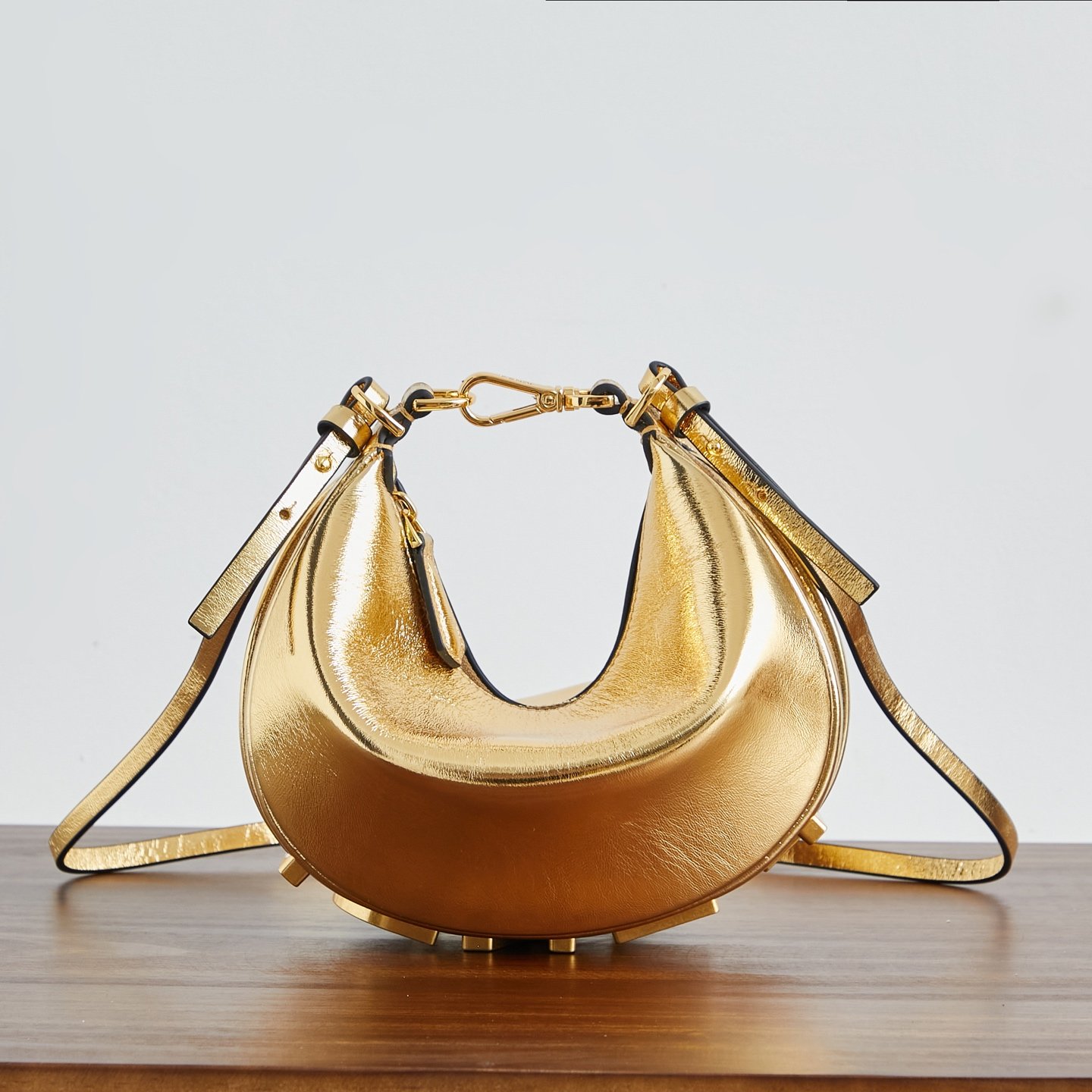 Fendigraphy Small Logo Metallic Shoulder Bag B6052604 - Image 2