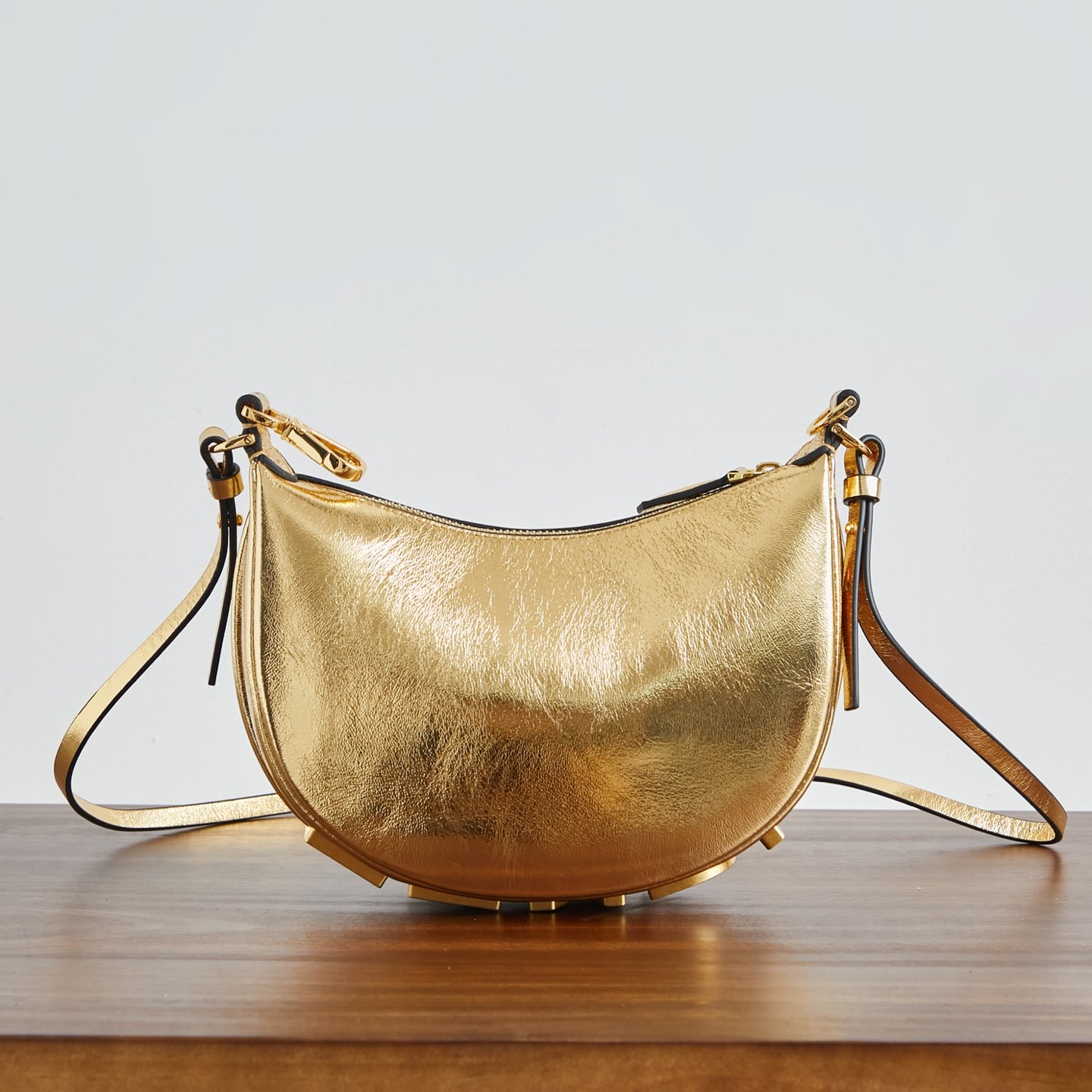 Fendigraphy Small Logo Metallic Shoulder Bag B6052604 - Image 4