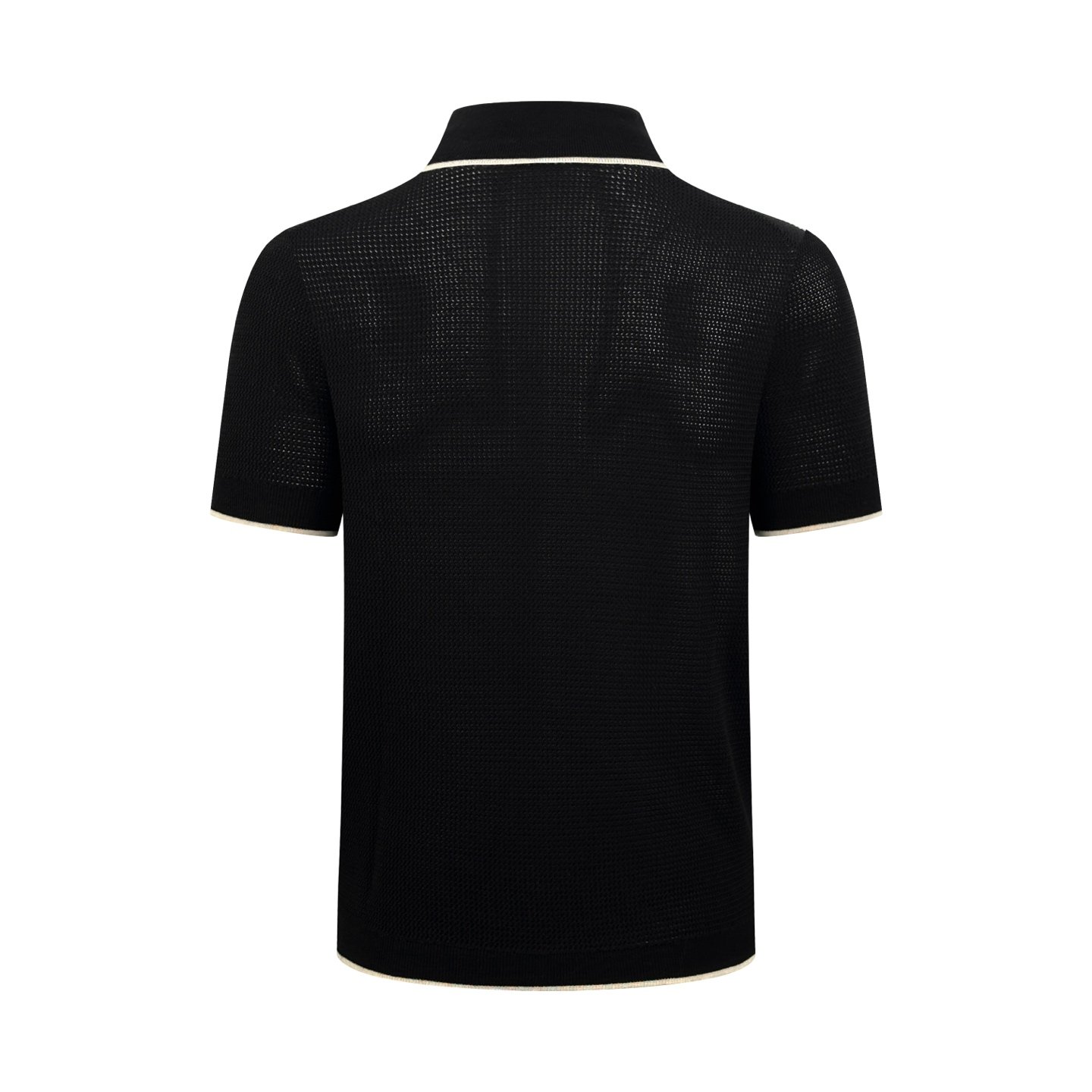 Prada logo mesh Polo-neck knit sweater M6052604 - Image 7