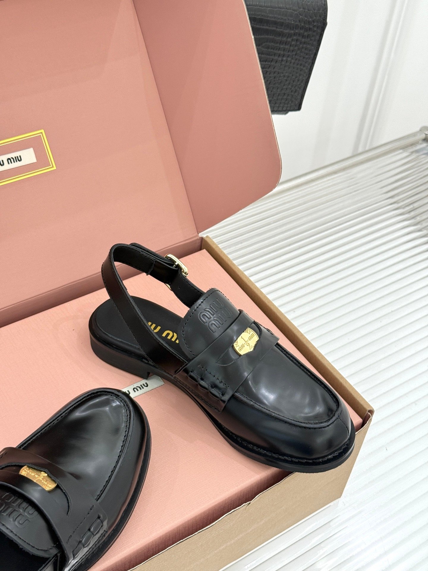 Miu Miu Penny Loafers B6052704 - Image 3