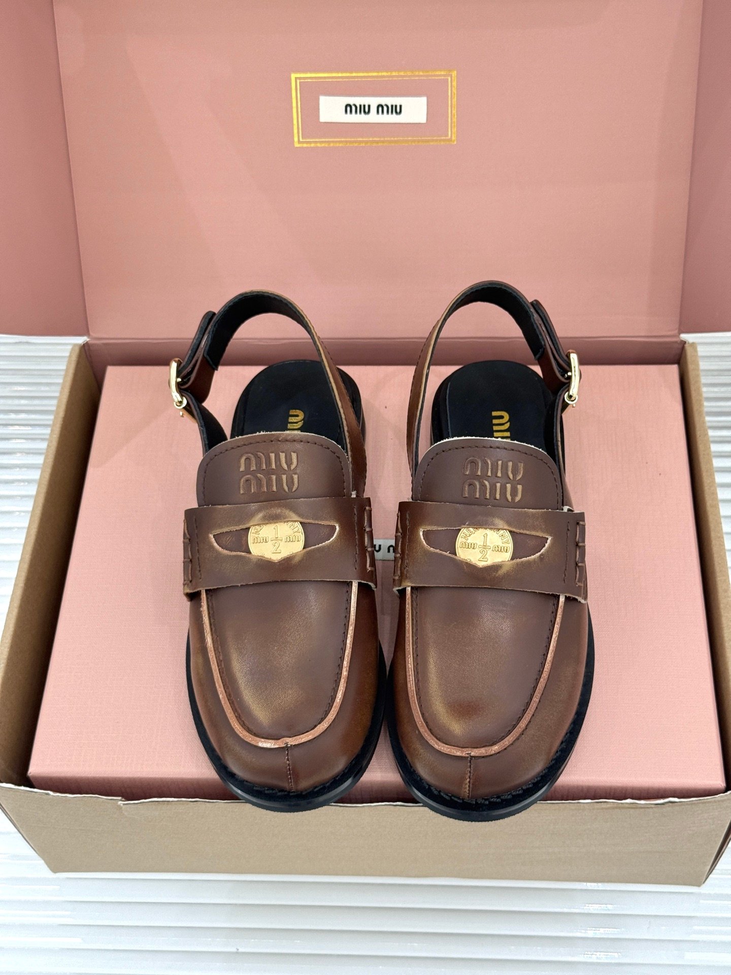 Miu Miu Penny Loafers B6052704 - Image 5