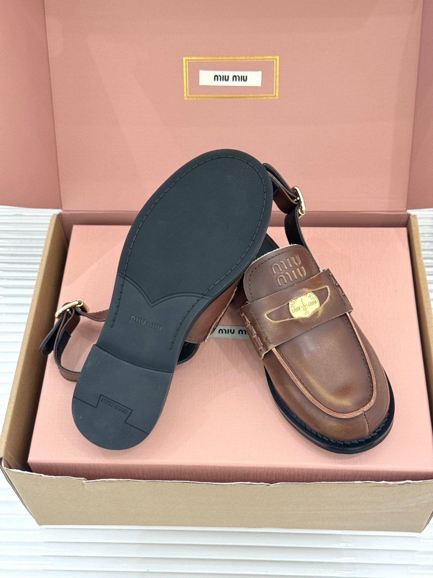 Miu Miu Penny Loafers B6052704 - Image 7