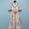 Zimmermann Hypnotic Buttoned Mid-Length Dress W6052801