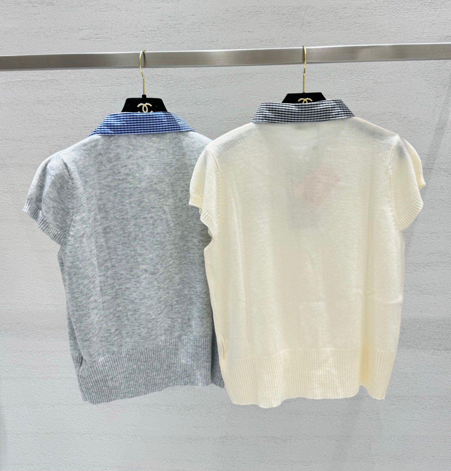 Miu Miu short-sleeved cashmere knit polo shirt W6052904 - Image 6