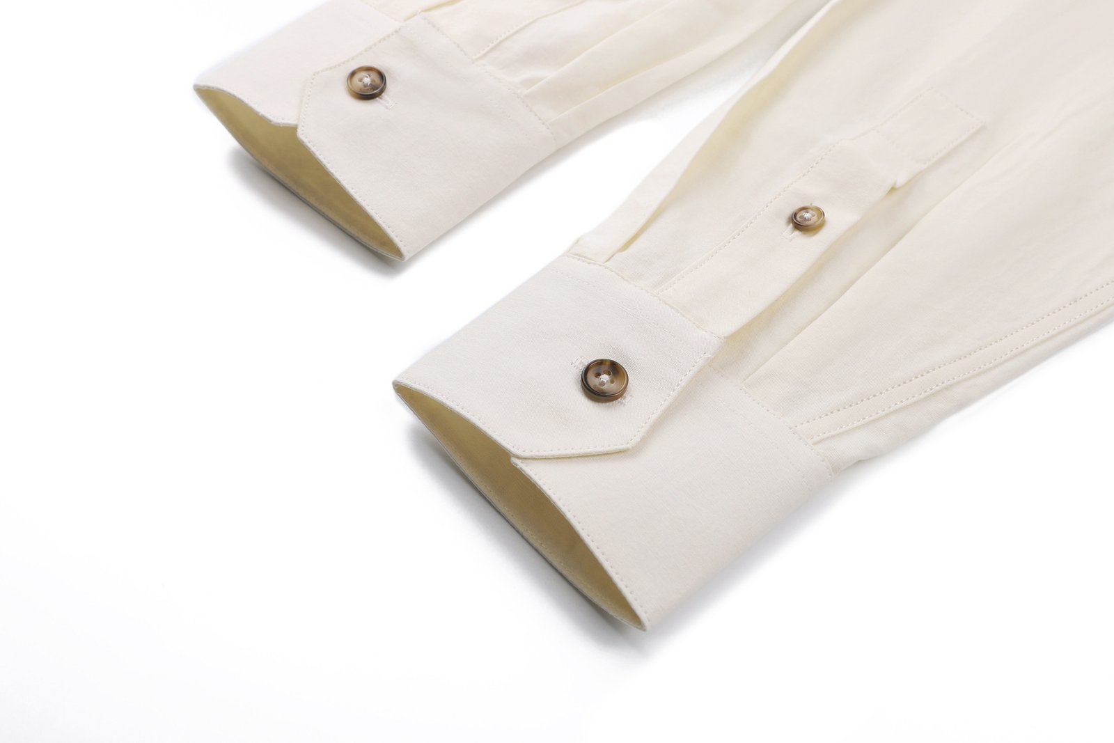 Camisa de manga larga con cuello abullonado LOEWE 26SS, bordada con logotipo y emblema M6052905 - Image 8